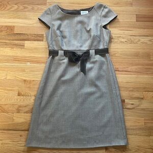 Studio I brown office dress with a front bow